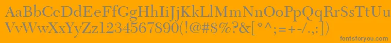 TycoonSsi Font – Gray Fonts on Orange Background