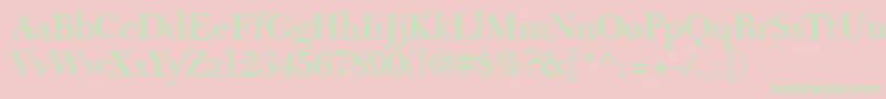 TycoonSsi Font – Green Fonts on Pink Background