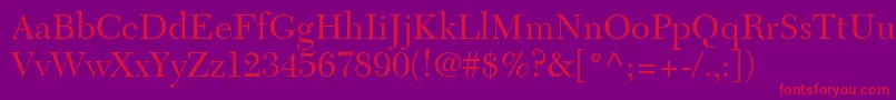 TycoonSsi Font – Red Fonts on Purple Background