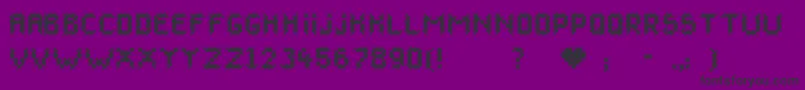 Canevas Font – Black Fonts on Purple Background