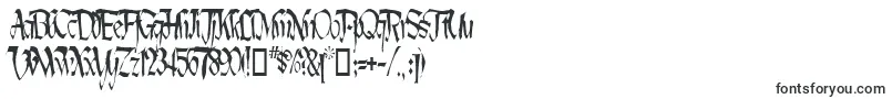 LotharusWideTop-fontti – Logofontit