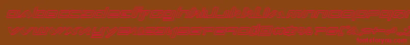 Xephyrengraveital Font – Red Fonts on Brown Background