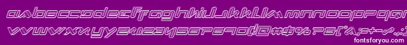 Xephyrengraveital Font – White Fonts on Purple Background