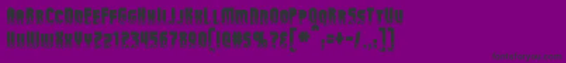 AlphaMutation Font – Black Fonts on Purple Background