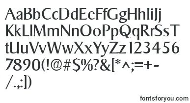 SigvarRegular font – standard Fonts
