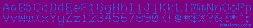 Matrixdit Font – Blue Fonts on Purple Background