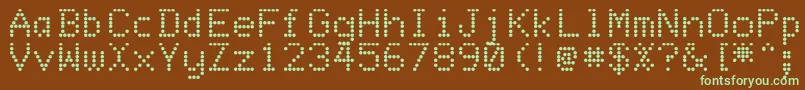 Шрифт Matrixdit – зелёные шрифты на коричневом фоне