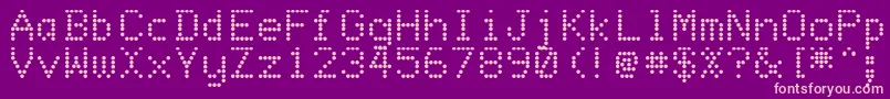 Matrixdit Font – Pink Fonts on Purple Background