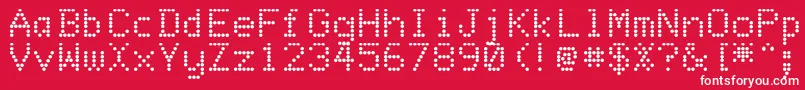 Matrixdit Font – White Fonts on Red Background