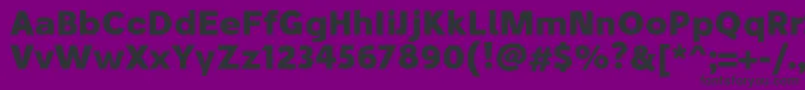 StiluBold-Schriftart – Schwarze Schriften auf violettem Hintergrund