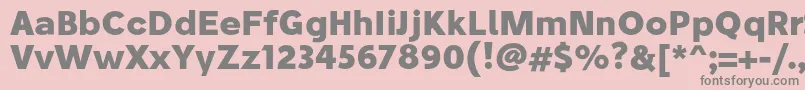 StiluBold Font – Gray Fonts on Pink Background