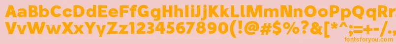 Шрифт StiluBold – оранжевые шрифты на розовом фоне