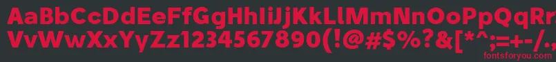 StiluBold Font – Red Fonts on Black Background