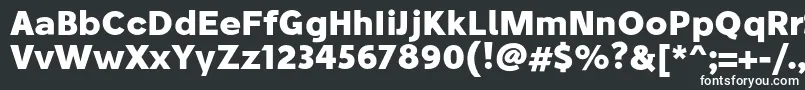 Шрифт StiluBold – белые шрифты на чёрном фоне
