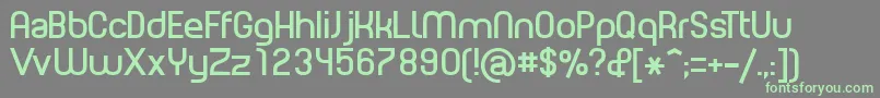 PlanetEstyle Font – Green Fonts on Gray Background