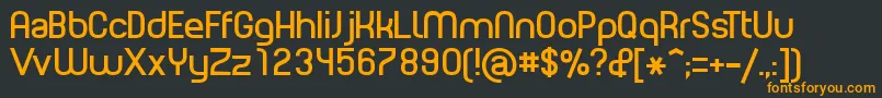 PlanetEstyle Font – Orange Fonts on Black Background