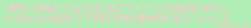 PlanetEstyle Font – Pink Fonts on Green Background