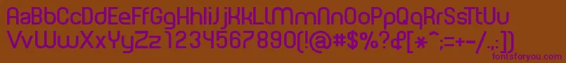 PlanetEstyle Font – Purple Fonts on Brown Background