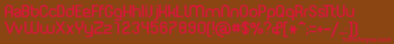 PlanetEstyle Font – Red Fonts on Brown Background