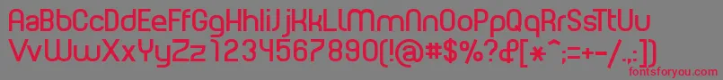 PlanetEstyle Font – Red Fonts on Gray Background
