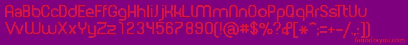 PlanetEstyle Font – Red Fonts on Purple Background