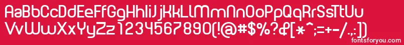 PlanetEstyle Font – White Fonts on Red Background