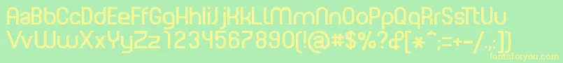 PlanetEstyle Font – Yellow Fonts on Green Background