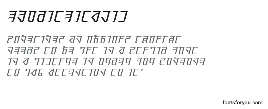 Шрифт ExoditeItalic