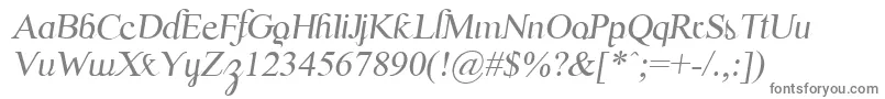 ScrypticaliItalic-Schriftart – Graue Schriften