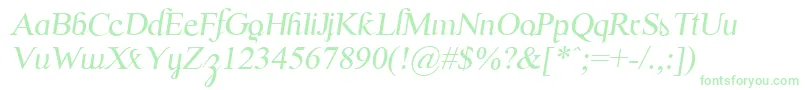 Fonte ScrypticaliItalic – fontes verdes