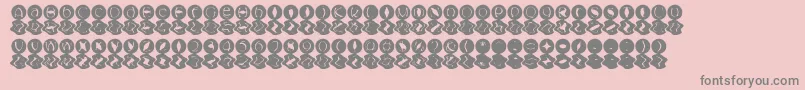 MashyBongGossip Font – Gray Fonts on Pink Background