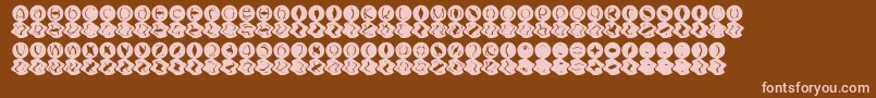 MashyBongGossip Font – Pink Fonts on Brown Background