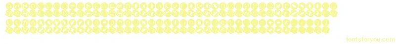 MashyBongGossip Font – Yellow Fonts on White Background