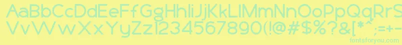 Więcej informacji o czcionce Basico1 Czcionka Basico1 – zielone czcionki na żółtym tle