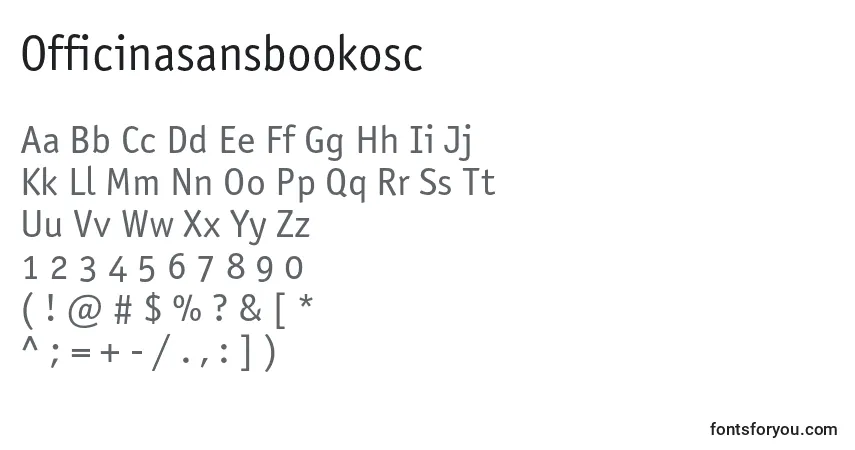 Шрифт Officinasansbookosc – алфавит, цифры, специальные символы