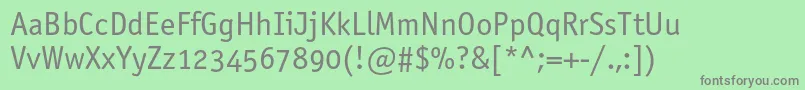 Officinasansbookosc Font – Gray Fonts on Green Background