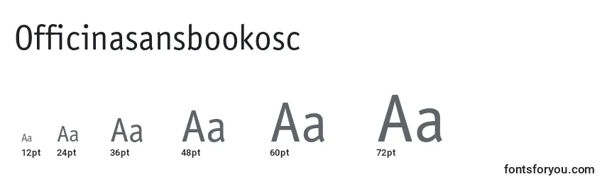 Размеры шрифта Officinasansbookosc