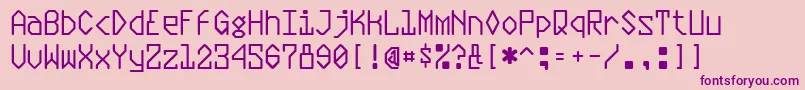 Plasmati Font – Purple Fonts on Pink Background