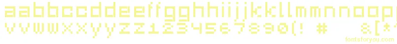 Squaredance03-Schriftart – Gelbe Schriften