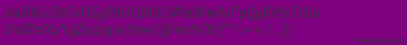 AlmendraItalic Font – Black Fonts on Purple Background