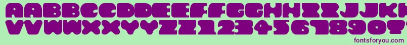 Momagrape Font – Purple Fonts on Green Background