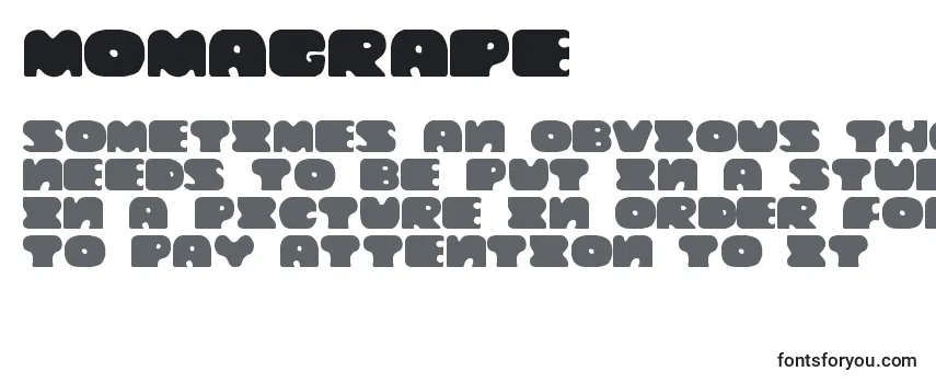 Review of the Momagrape Font