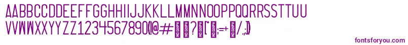 ThrusterRegular Font – Purple Fonts on White Background