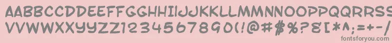 fuente SfToontimeBlotchBold – Fuentes Grises Sobre Fondo Rosa