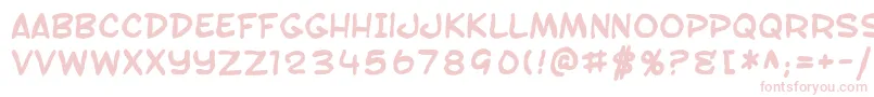 SfToontimeBlotchBold Font – Pink Fonts on White Background