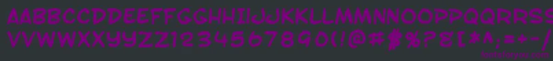 SfToontimeBlotchBold Font – Purple Fonts on Black Background