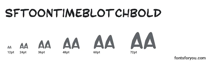 Размеры шрифта SfToontimeBlotchBold