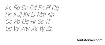 BasicSansLightSfItalic Font