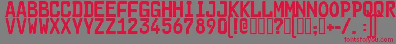 CargoTwoSf Font – Red Fonts on Gray Background