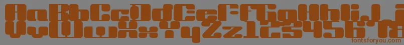 Drvinyl Font – Brown Fonts on Gray Background